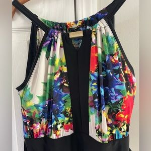 New Directions Floral Maxi Dress - L